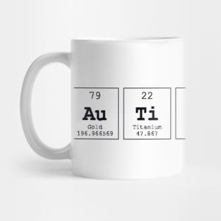 Autistic Periodic Table Science Print Mug